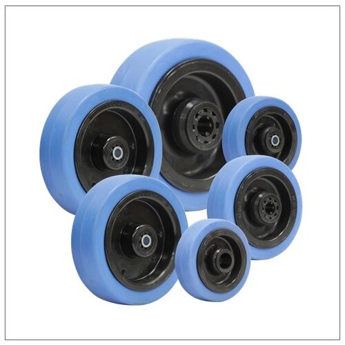 Elastisch rubber wielen blauw