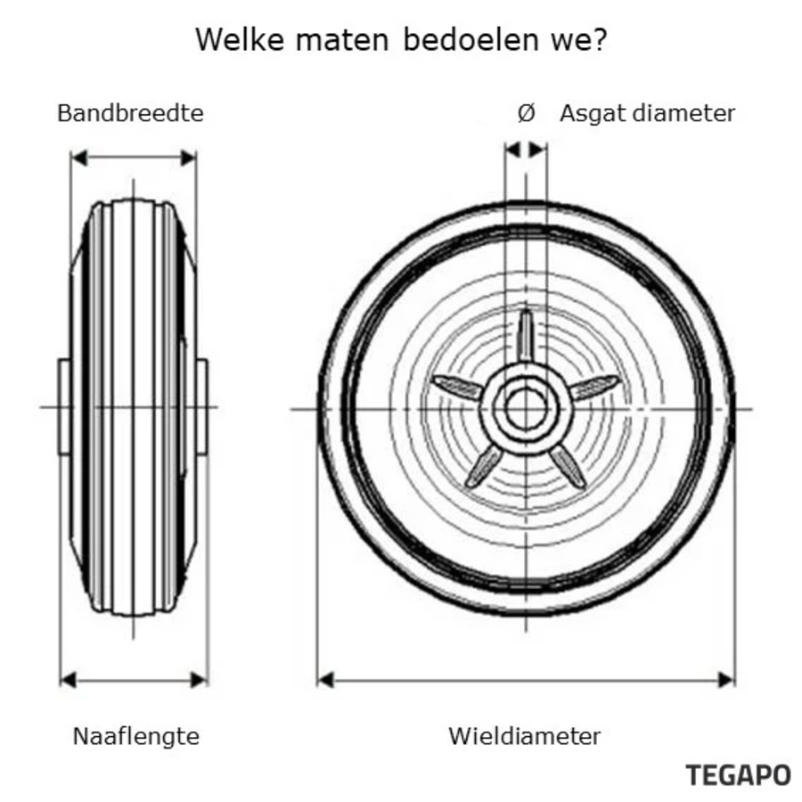 Continental los wiel 125mm-2