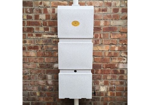 Prestige regenpijp regenton 100 liter graniet grijswit 