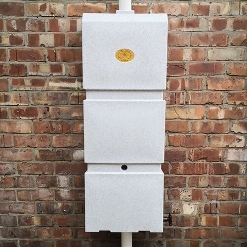 Prestige regenpijp regenton 100 liter graniet wit 