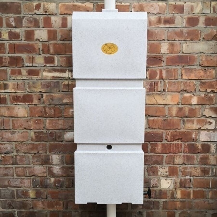 Prestige regenpijp regenton 100 liter graniet grijswit-1