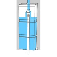 thumb-Prestige regenpijp regenton 100 liter zand-3