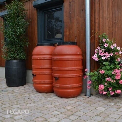ReGreen Bowl set regenvat 440 liter terra 