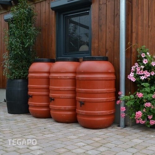 ReGreen Bowl set regenvat 660 liter terra 