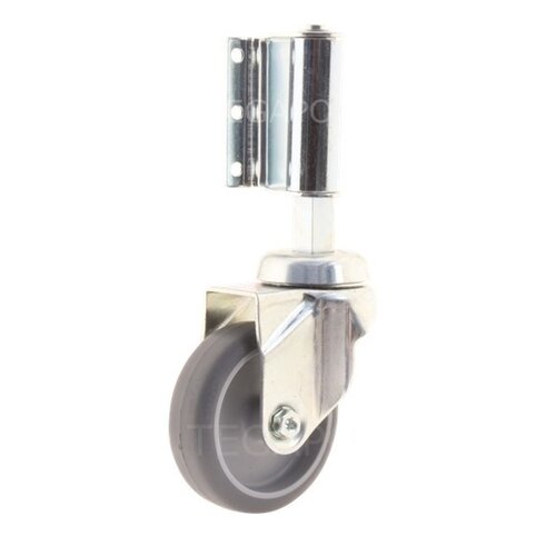 Trapwiel geveerd zwenk 100mm  Trapwiel geveerd zwenk 100mm