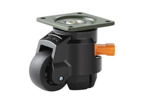 FARO hefwiel zwart 50mm ratelstelwiel plaatbevestiging 