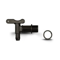 thumb-Prestige regenpijp regenton 100 liter graniet grijswit-2