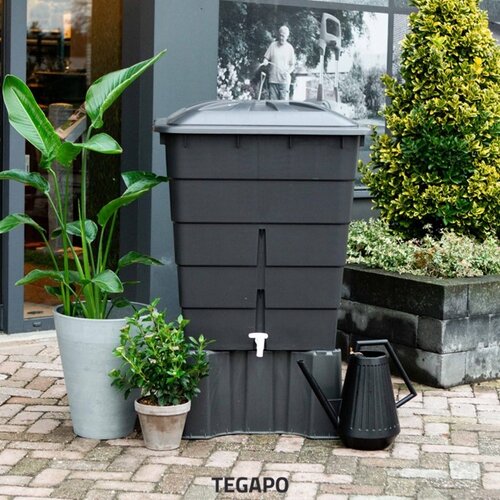 GRAF 300 liter rechthoek antraciet 