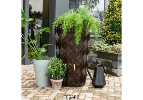 Grandland 235 liter regenton bruin 