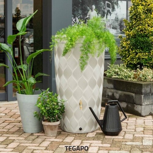 Grandland 235 liter regenton betonlook 