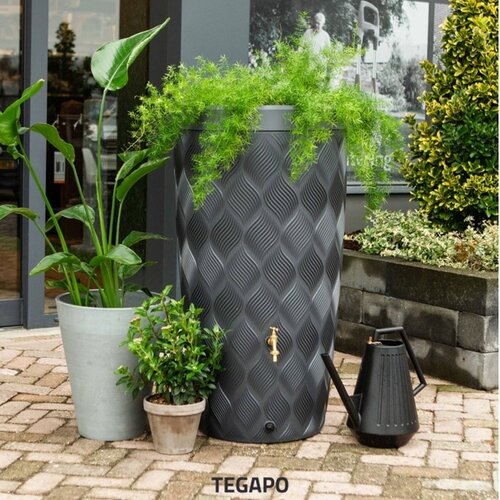 Grandland 235 liter regenton antraciet 