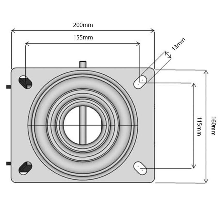 Bokgaffel TU260 zwarte ring-3