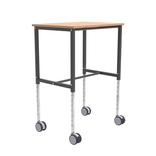 KOGA hoogteverstelbare werkbank op wielen 80x57cm beuken 