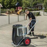 thumb-KOGA outdoor schoonmaakwagen verzinkt met massieve banden-2