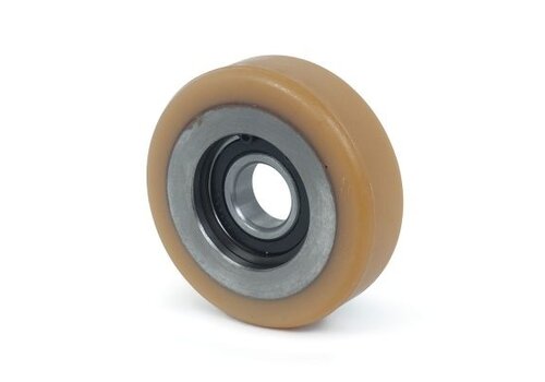 Geleidewiel polyurethaan 40x20mm asgat 10mm 