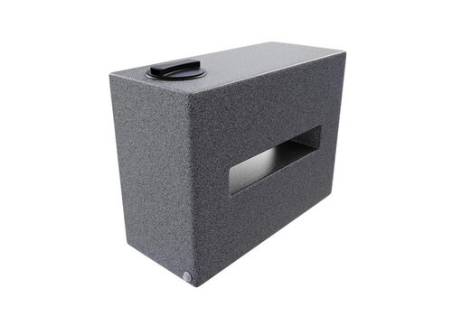 Smalle watertank 150 liter graniet grijs 