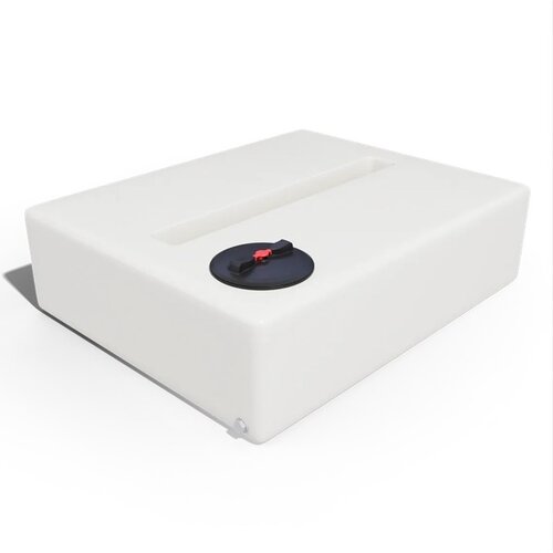 Platte watertank 400 liter wit 