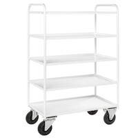 thumb-KOGA Schappenwagen wit met opstaande rand plateau's-2