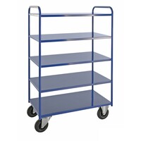 thumb-KOGA Schappenwagen blauw met vlakke plateau's-2