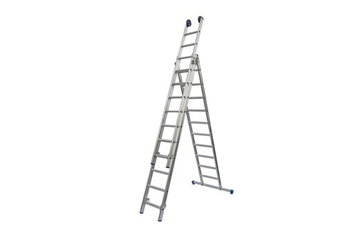 MAXALL 3-delige rechte ladder 9 sporten 