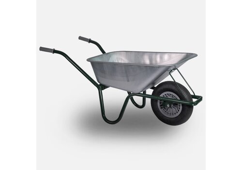 HUMMER kruiwagen 85 liter zinken bak 