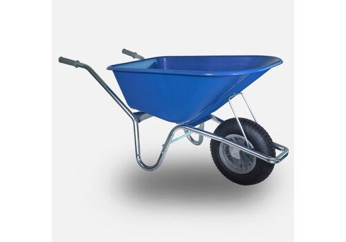 HUMMER kruiwagen 100 liter blauw 