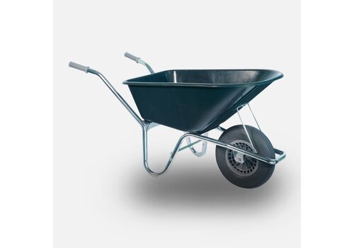 HUMMER kruiwagen 100 liter groen anti-lek wiel 