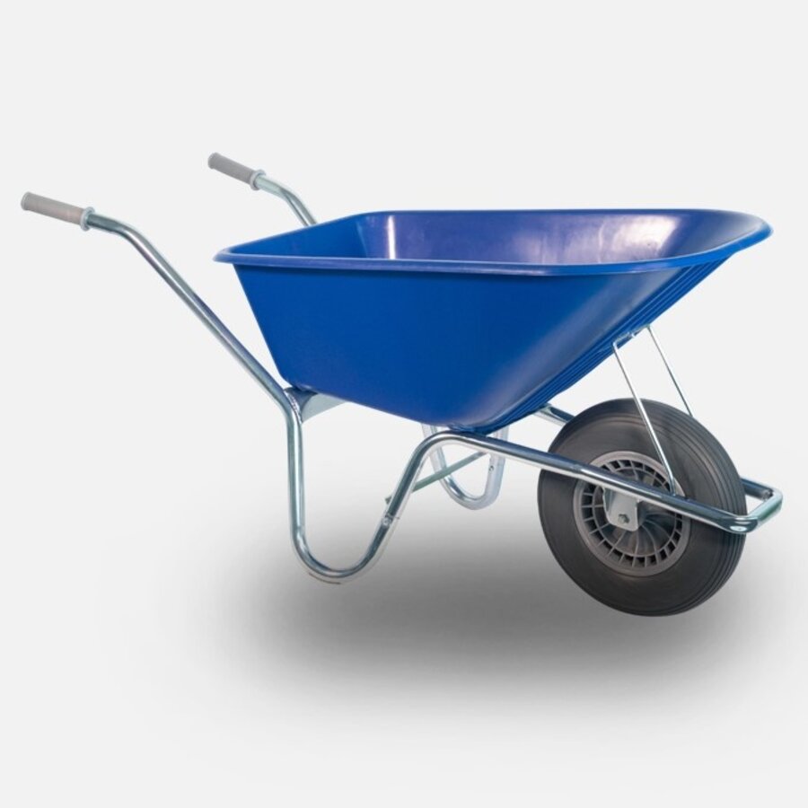 HUMMER kruiwagen 100 liter blauw anti-lek wiel-1