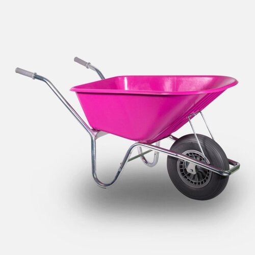 HUMMER kruiwagen 100 liter rose anti-lek wiel 