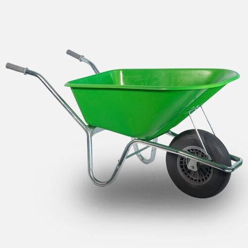 HUMMER kruiwagen 100 liter limegroen anti-lek wiel 