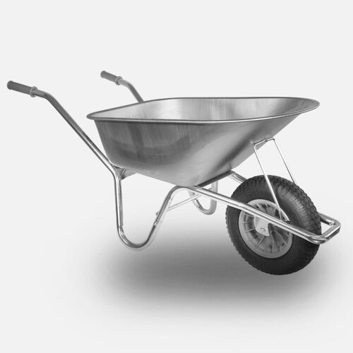 HUMMER kruiwagen verzinkt 85 liter anti-lek wiel 