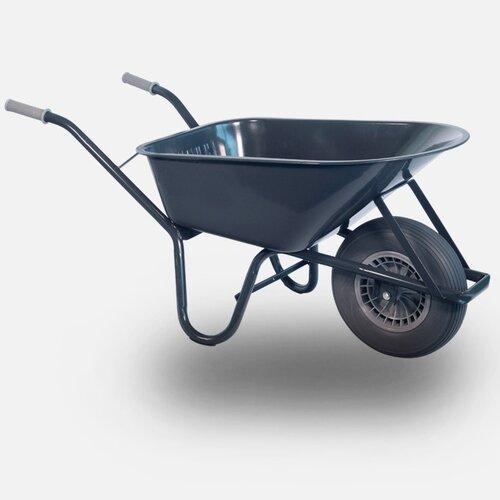 HUMMER bouwkruiwagen staal 85 liter anti-lek wiel 