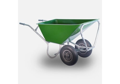 HUMMER PRO volumekruiwagen 160 liter 2 anti-lek wielen 
