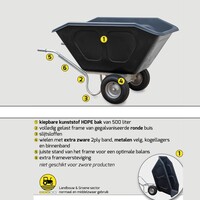 thumb-HUMMER PRO volumekruiwagen 500 liter-2