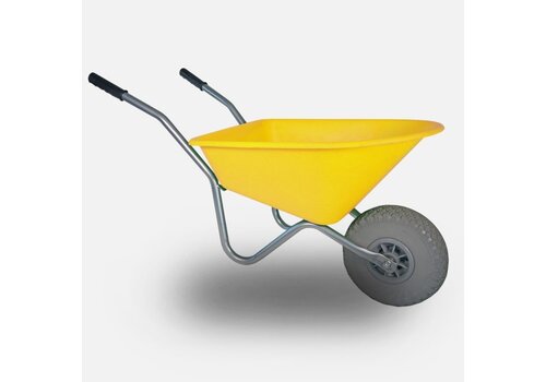 HUMMER kinderkruiwagen 35 liter geel anti-lek 