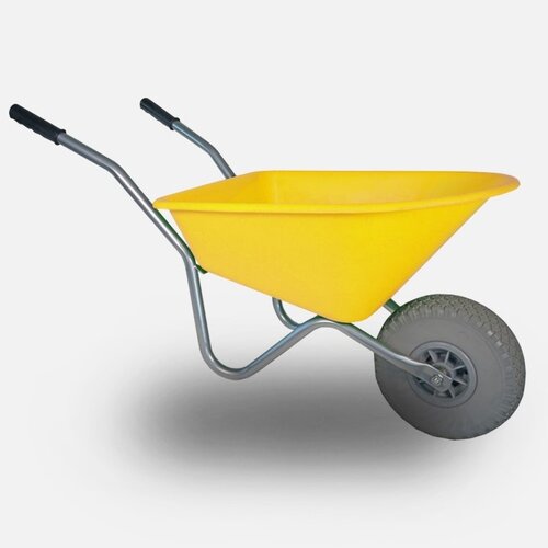HUMMER kinderkruiwagen 35 liter geel anti-lek 