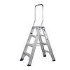 MAXALL dubbeltrap 2 treden geanodiseerd