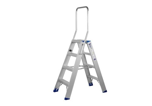 MAXALL dubbeltrap 12 treden geanodiseerd  MAXALL dubbeltrap 12 treden geanodiseerd