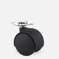 PP wiel 40mm plaat 38x38mm