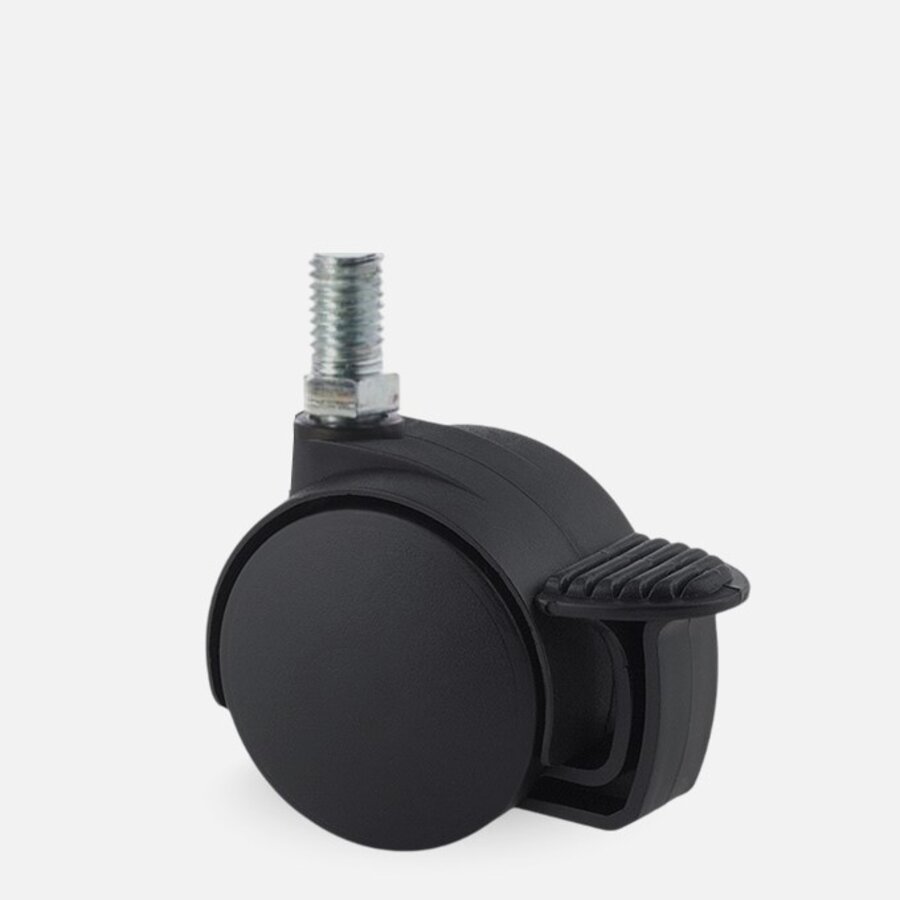 PP wiel 40mm bout M6x12 met rem-1