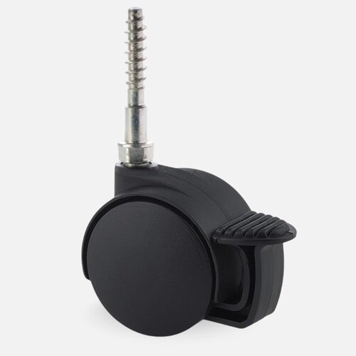 PP wiel 40mm schroef 7x42mm met rem 