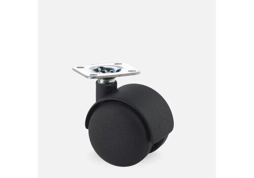 PP wiel 42mm plaat 30x30mm 