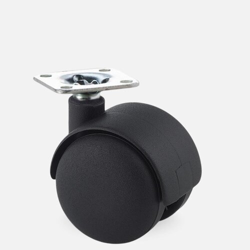 PP wiel 50mm plaat 42x42mm 