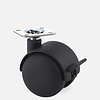Made in Germany PP wiel 50mm plaat 30x30mm met rem