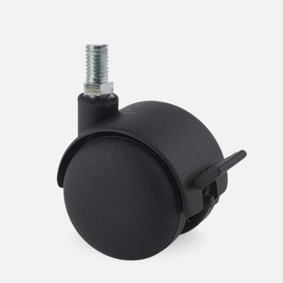 PP wiel 50mm bout M6x12 met rem-1