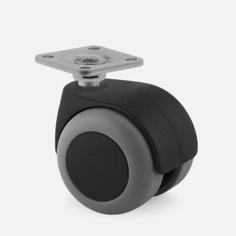 PPTP luxe wiel 50mm plaat 42x42mm-1