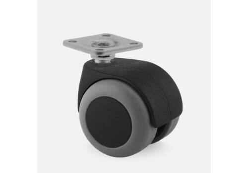 PPTP luxe wiel 50mm plaat 38x38mm 