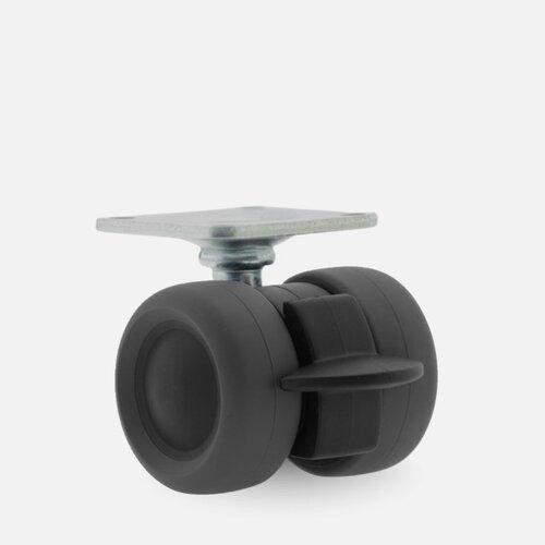PATPLOW wiel 39mm plaat 38x38mm met rem 