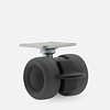 Made in Germany PATPLOW wiel 39mm plaat 42x42mm met rem