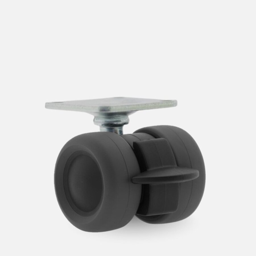 PATPLOW wiel 39mm plaat 42x42mm met rem-1